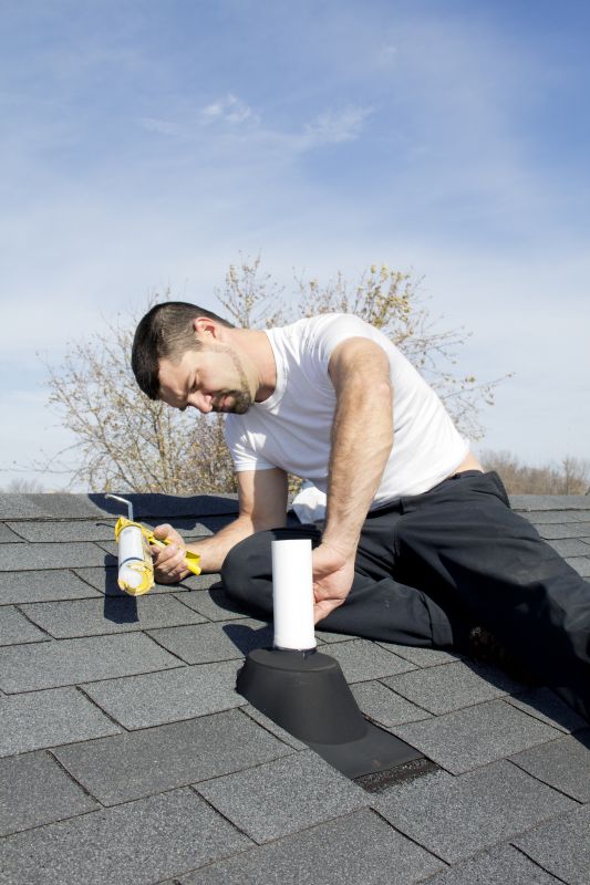 Roofing Contractor at Work